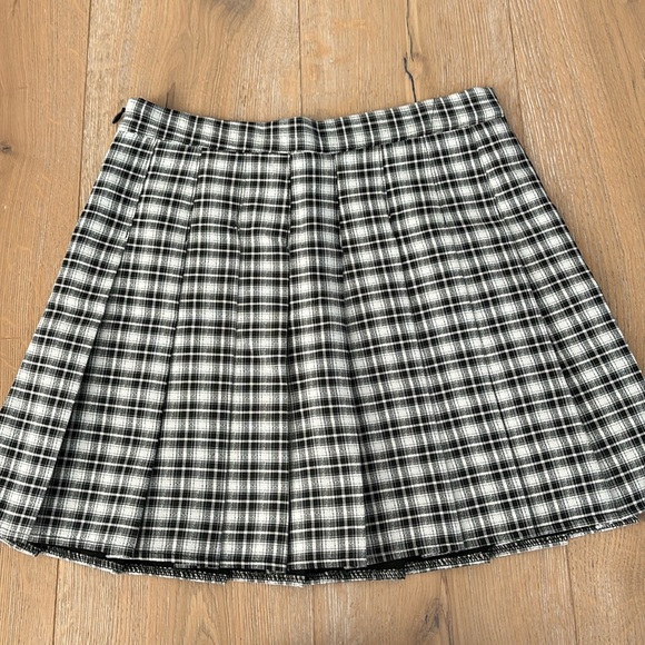 Cider Skirts Cider Black And White Plaid Skirt Poshmark
